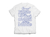 4 Fingers Up - White/Blue