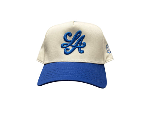 LA Script A Frame - Two Tone Blue