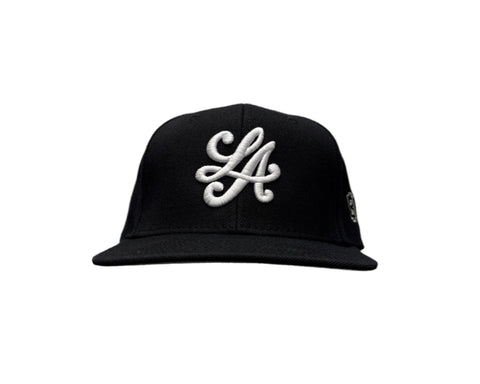 LA Script Snapback - Black