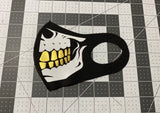 Light Weight Skull Mask (Gold Grill)