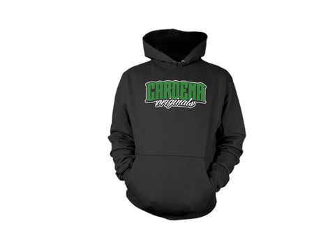 Classic Script Hoodie Green/White Print