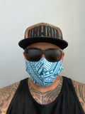 Light Blue/White Face Mask